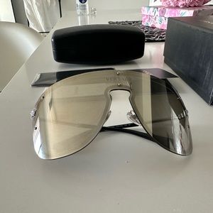 Versace sunglasses mirrored silver